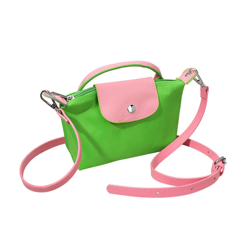 Pink & Green Crossbody Bag - Limit One Per Order