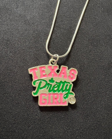 Texas Pretty Girl Pendant Necklace