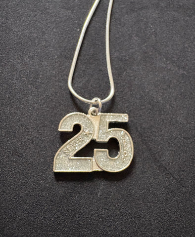 Silver Star 25 Pendant Necklace