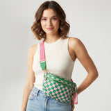 Checkered Pattern Crossbody Bag