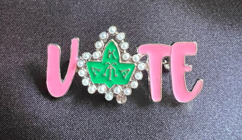 AKA VOTE IVY Lapel Pin