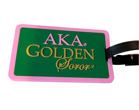 AKA Golden Soror Luggage Tag