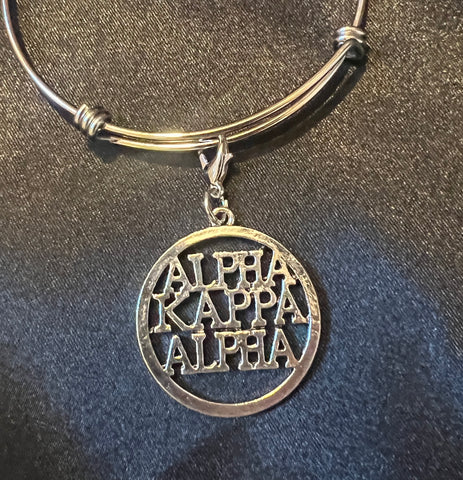 Alpha Kappa Alpha Bangle Bracelet - Style 2