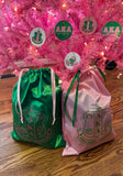 PINK Large Satin AKA Shield Gift Bag