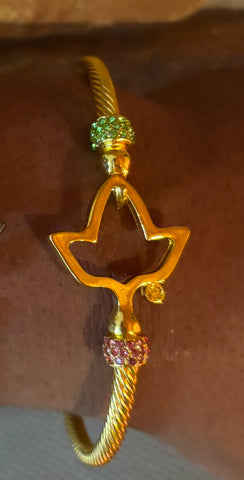 Gold Open Ivy Bracelet