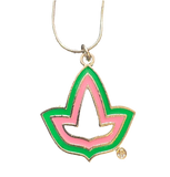 Pink and Green Ivy Necklace
