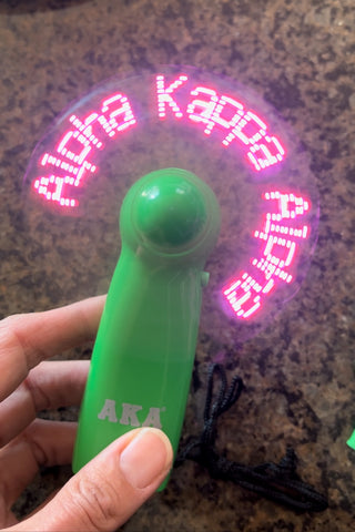 Portable LED Lighted AKA Fan (Limit 5 per order)