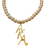 Gold VERTICAL AKA Pearl NECKLACE