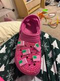 Jibbitz 5 Pack Pink&Green Flag for Crocs and/or Bogg Bags