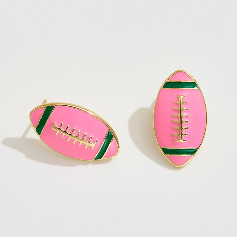 Football Earrings - AKA Style