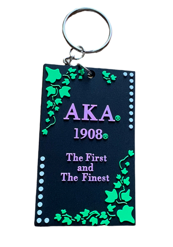 AKA First & Finest Keychain - Black