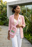 AKA Letters/Shield Over-The-Shoulder Bag