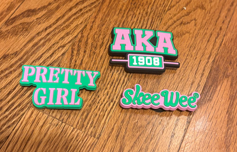 Green Large AKA Jibbitz/Charms for Bogg Bag - 3 Pack