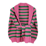 P&G Bold Striped Ruana Poncho