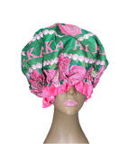 AKA Tea Rose Satin Lined Shower Cap #2 - Limit 2 Per Order