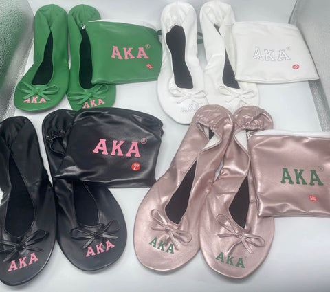 Foldable AKA Ballet Flats and Carrying Bag- Limit Two Per Order