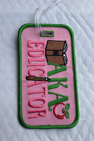 AKA Educator Luggage Tag