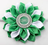 The Links, Inc Satin Flower Brooch