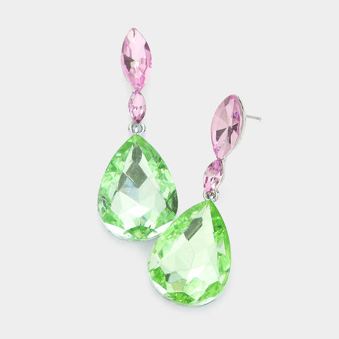 Marquis Stone Dangle Earrings