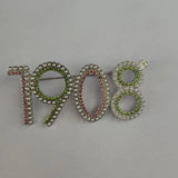 1908 Rhinestone Lapel Pin
