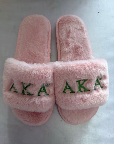 Pink AKA Fur (Indoor/Outdoor) Slippers