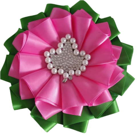 New Ivy SATIN FLOWER Brooch - Limit One Per Order