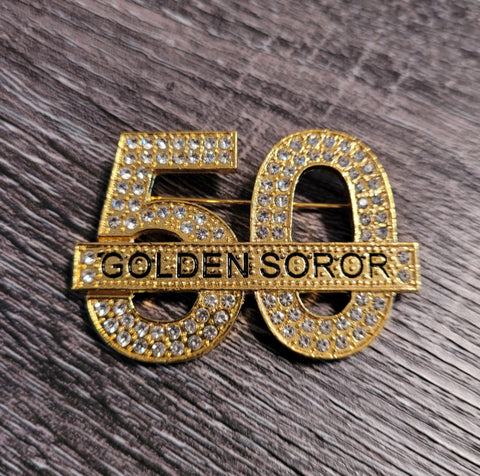 50 Years Golden Soror Lapel Pin