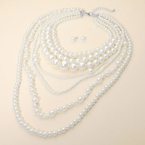 Layered Pearl Necklace