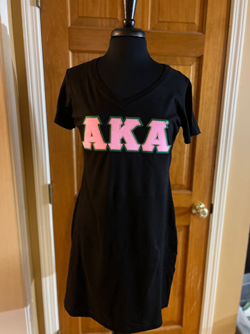 Sequins AKA TSHIRT DRESS - Black
