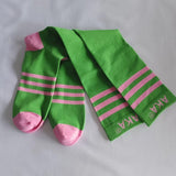 Long AKA Striped Knee Socks - Max 3 Per order