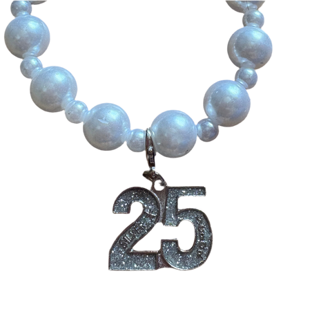 Silver Star 25 Pearl Bracelet