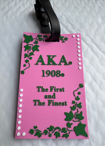 Pink AKA First and Finest Luggage Tag