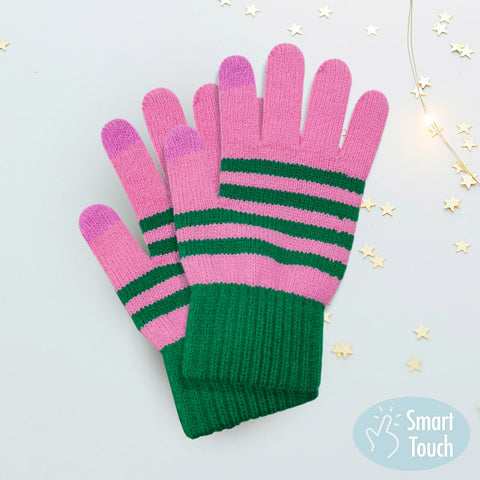P&G Striped Smart Touch Gloves