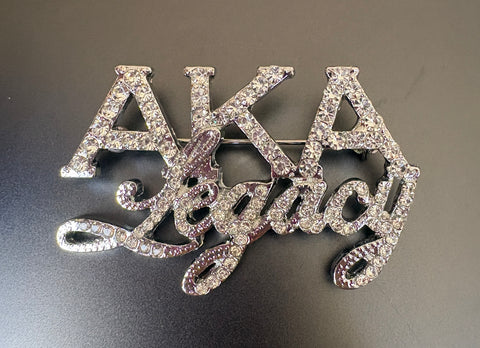 Rhinestone AKA Legacy Lapel Pin