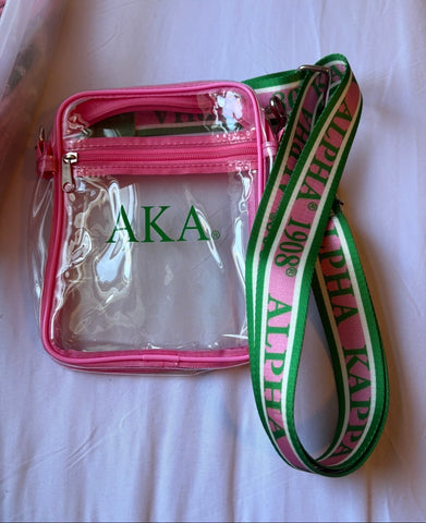 AKA Purse Strap (Pink & Green)