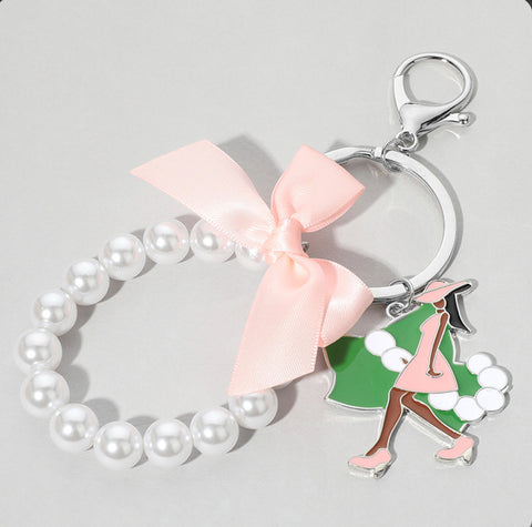 Classy AKA Soror Keychain/Purse Candy
