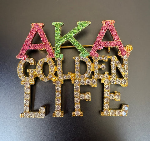 AKA Golden Soror Life Pin