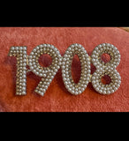 Pearl & Rhinestone 1908 Pin