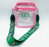 AKA Clear Crossbody Purse- MAX 2 Per Order