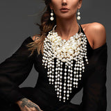 Pearl Statement Necklace - Cream