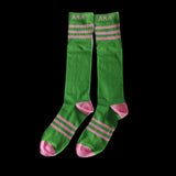 Long AKA Striped Knee Socks - Max 3 Per order