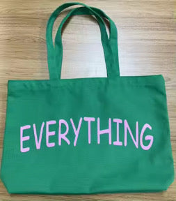 Pink & Green EVERYTHING Totebag - Limit 2 Per Order