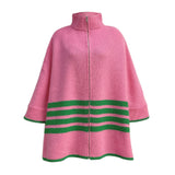 P&G Zip Up Knit Cape Poncho