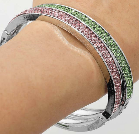 Stylish Rhinestone Bangle Bracelets