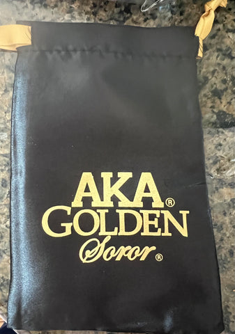 2 for $5 Golden Soror Satin Jewelry Bag (4"x 6")