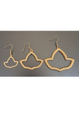 Gold Twisted Ivy Earrings (Small, Medium, Large)