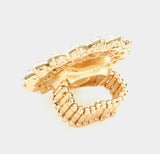 Bubble Stone Flower Stretch Ring