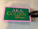 AKA Golden Soror Luggage Tag