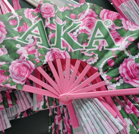 New AKA Tea Rose Fan - Limit One Per Order