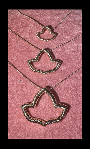 Twisted GOLD Open Ivy Necklace (Small, Medium, Large)